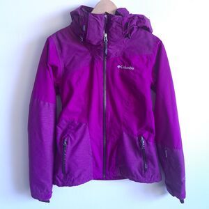 Columbia Omni Heat Omni Tech Purple Pink Magenta Waterproof Womens XS Jacket